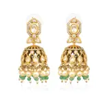 Green Jhumar Earring Firdaus Collection - Buy Emerald Cascade Paradise | Jaipurio